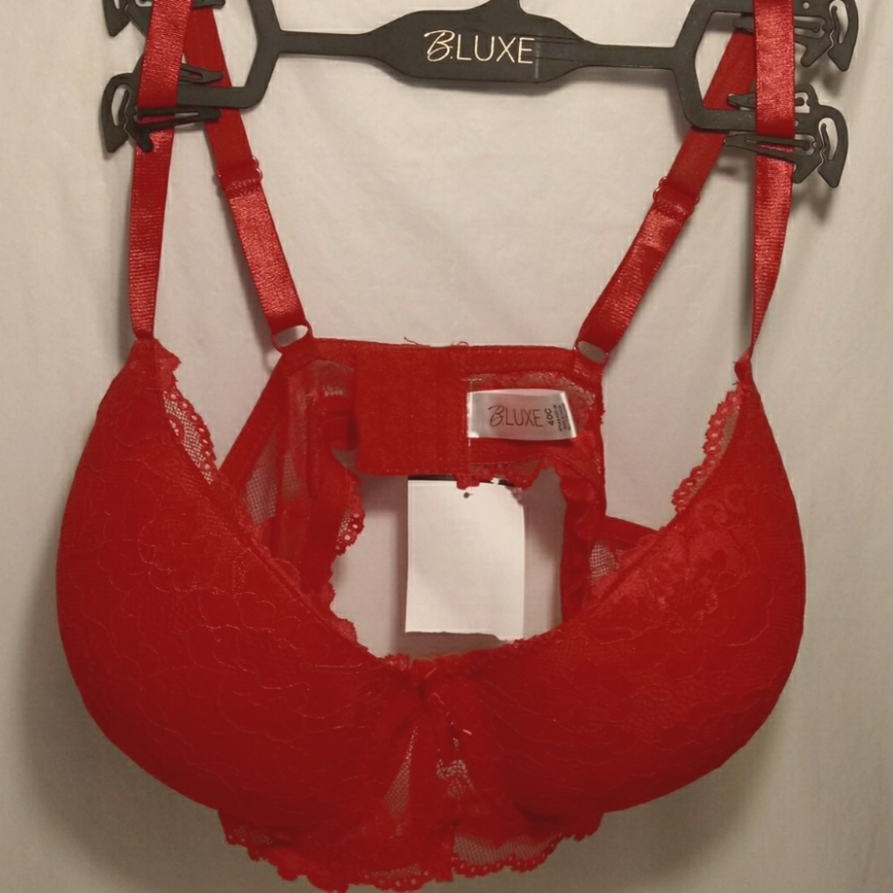 VALENTINES DAY RED BLUXE WOMEN'S LINGERIE BRA